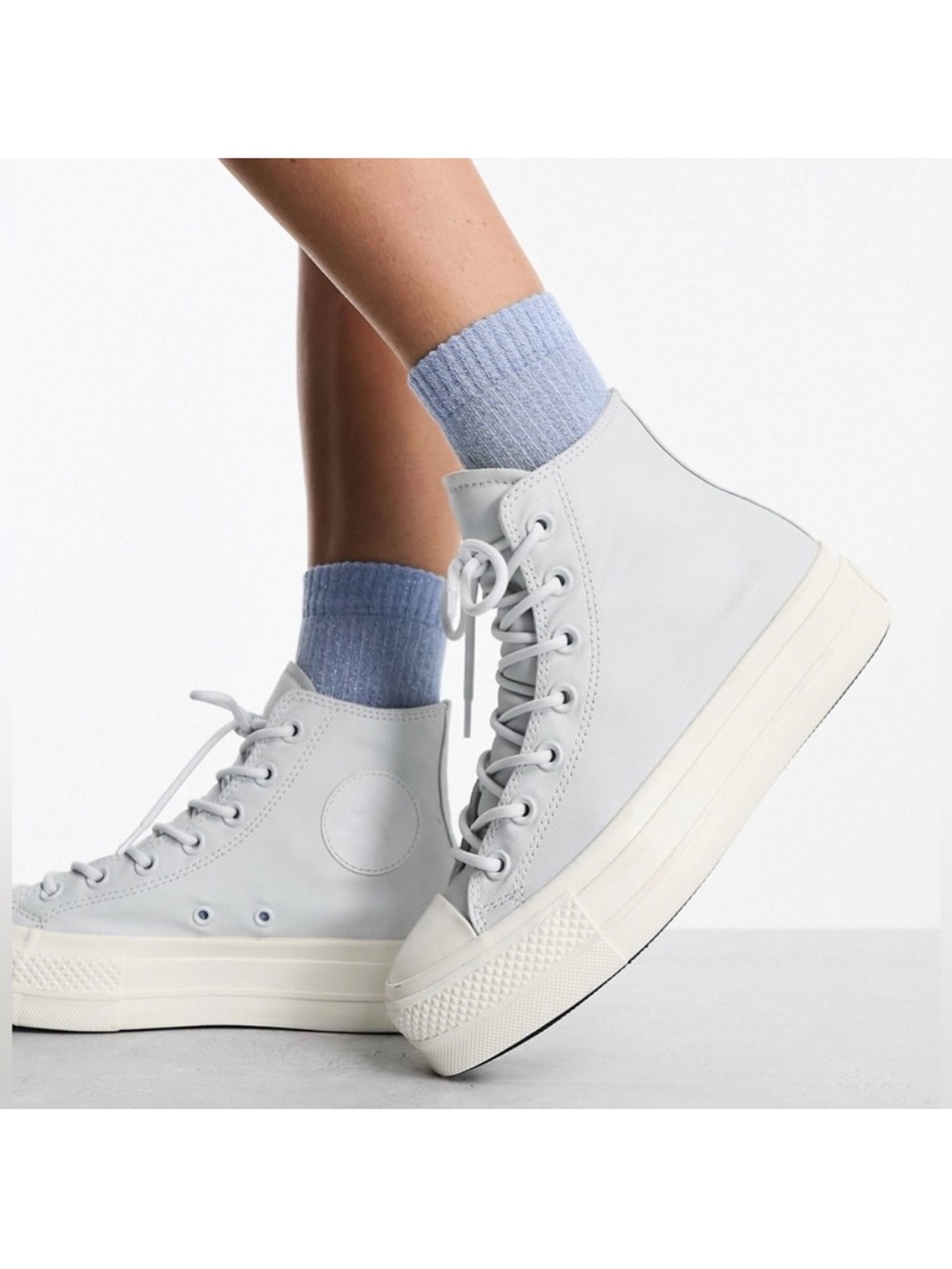 Converse Chuck Taylor All Star Lift Sneaker in Moonbathe & Egret platform chunky